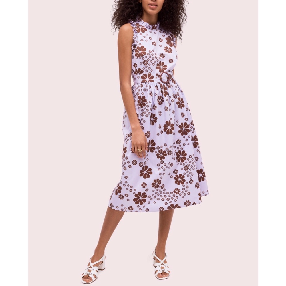 Kate Spade grand flora midi dress size 2